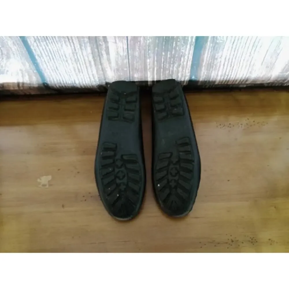 Coach Womens Loafer Flats Black Slip-On Driving Moccasins Logo Hardware Size 10 - Picture 6 of 6